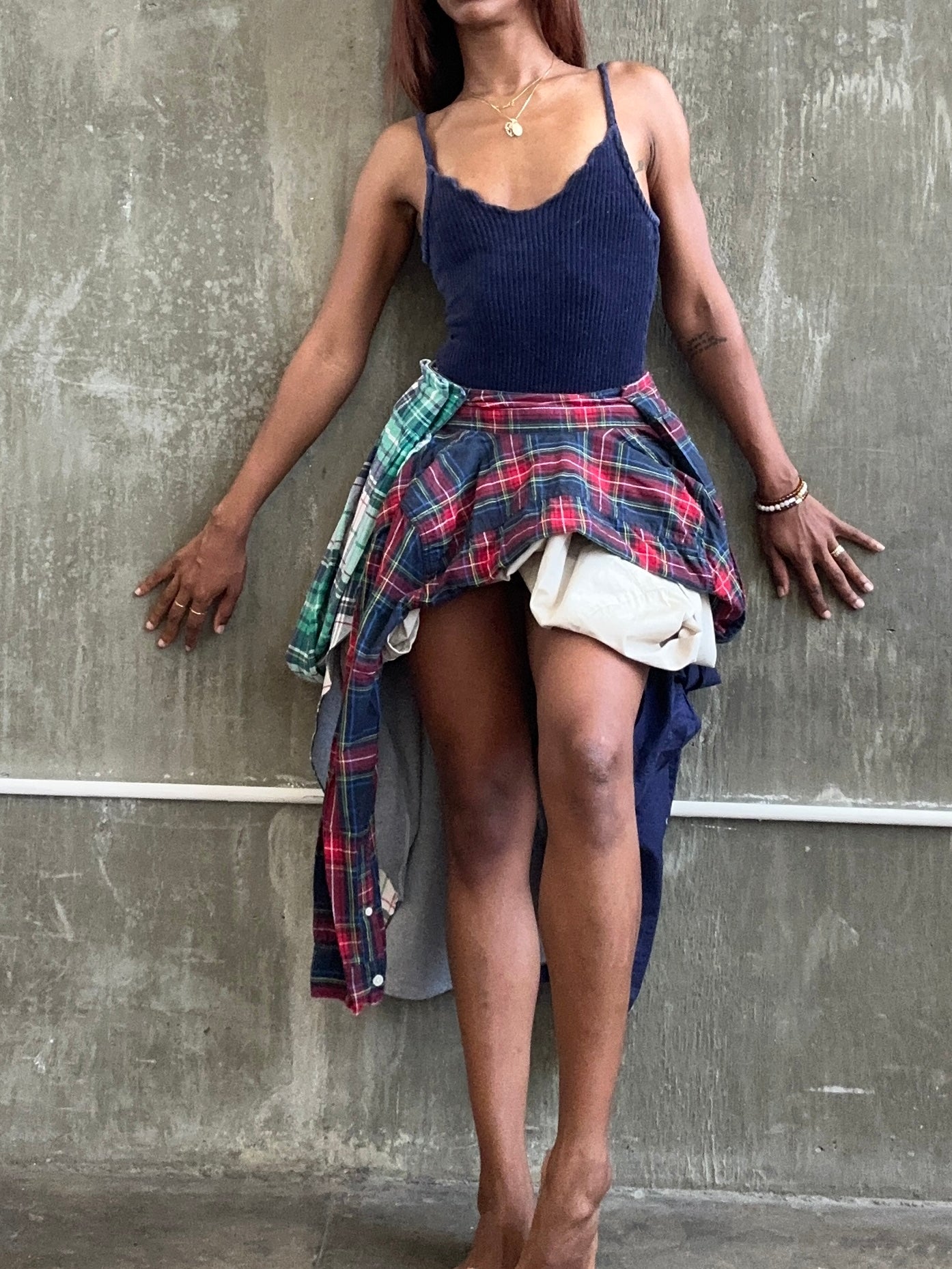 CUSTOM SUPER HI LOW SHIRT SKIRT