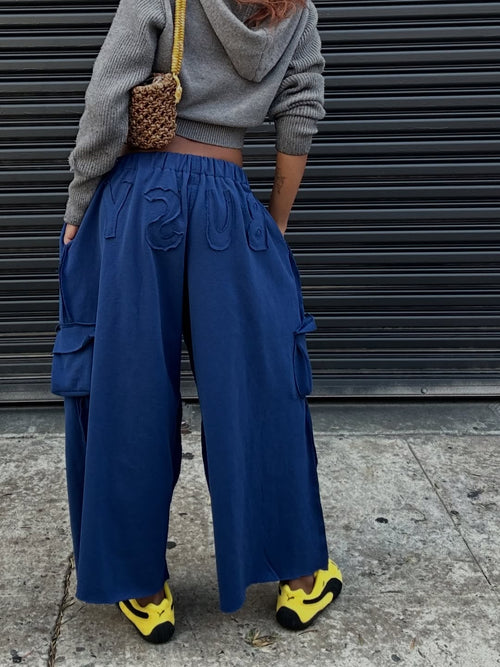 BUSY CUT SWEAT PANTS