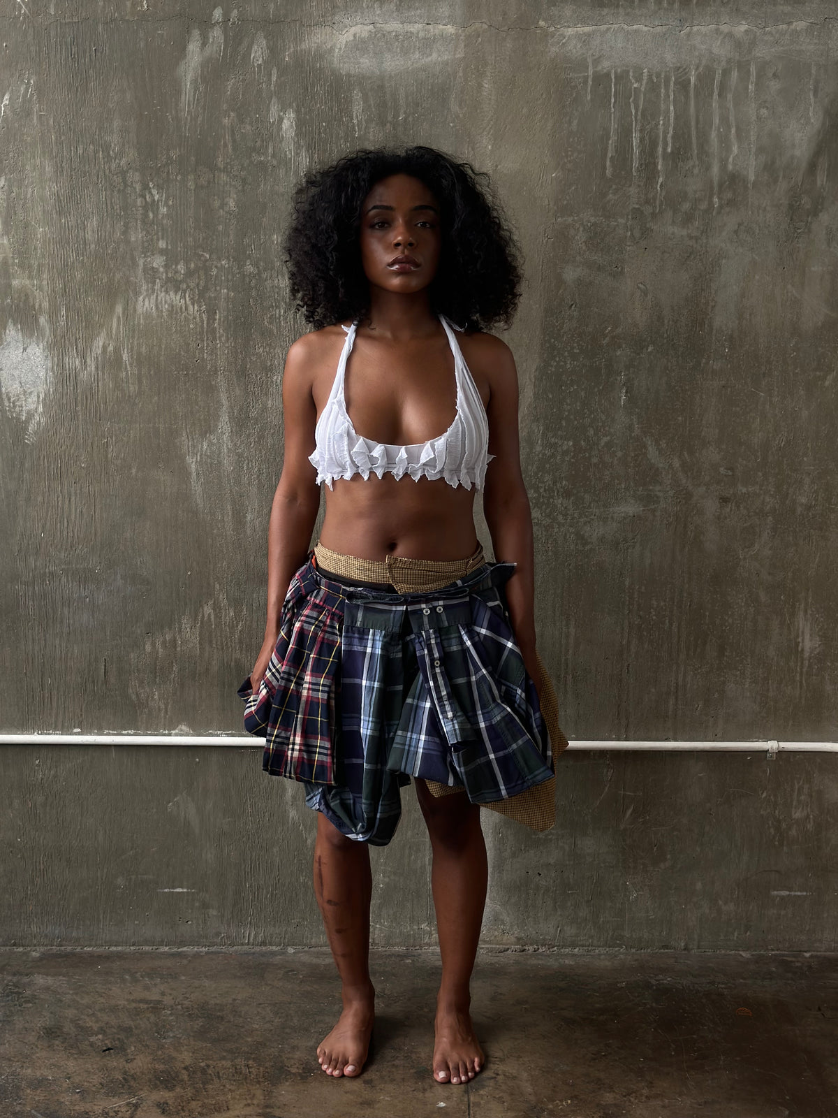 CUSTOM MINI SHIRT SKIRT