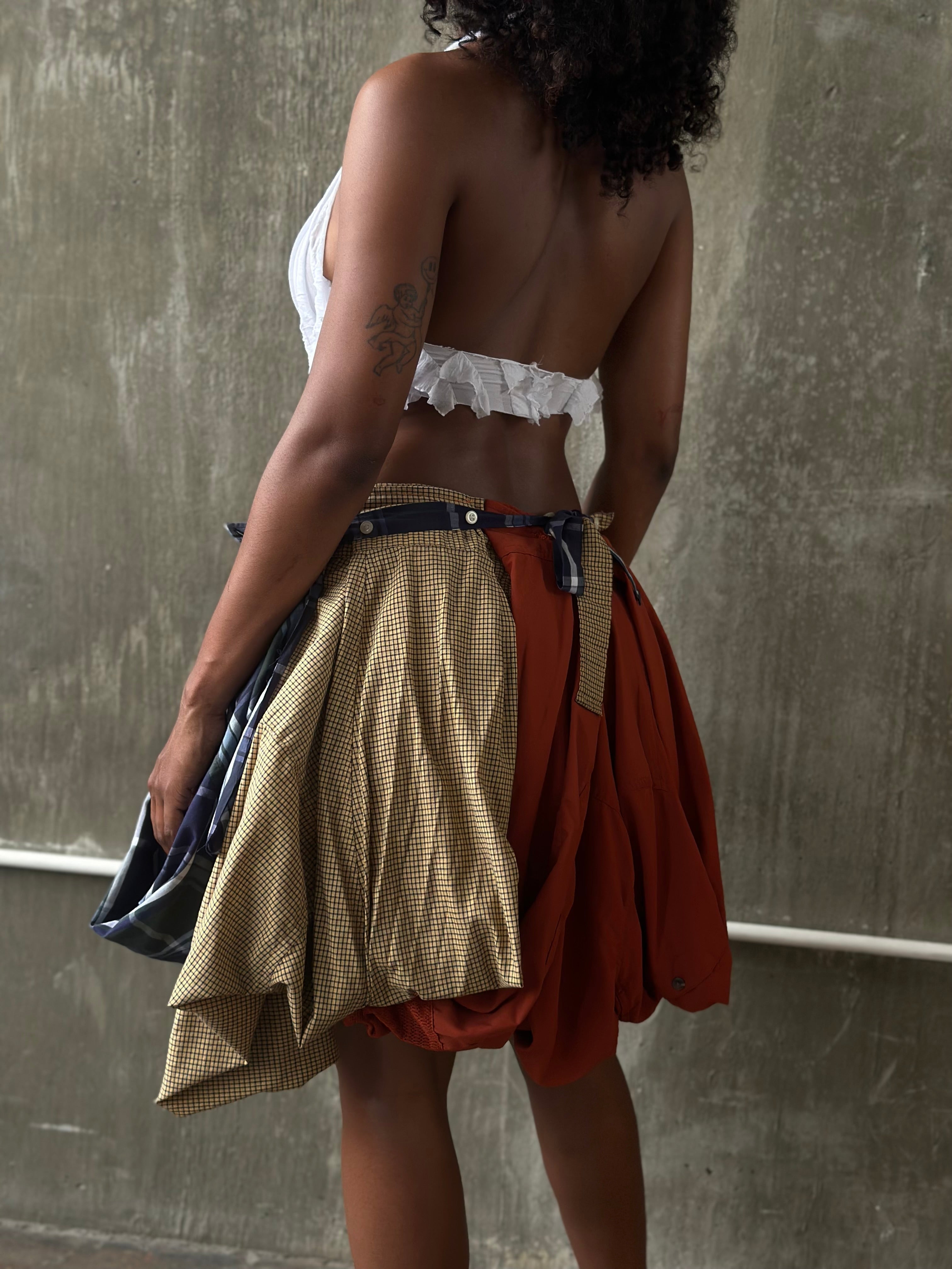 CUSTOM MINI SHIRT SKIRT